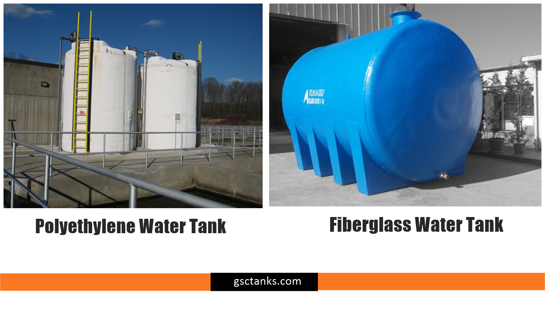 How Fiberglass and Polyethylene Water Tanks Differ